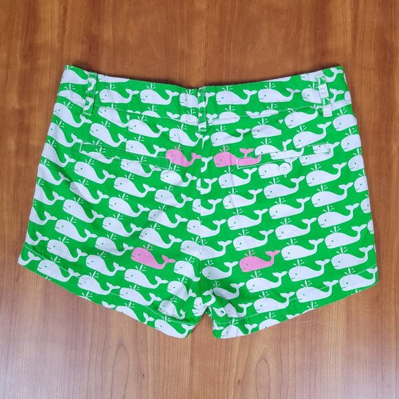 MacBeth Collection by Margaret Josephs "Oh Whale" Cotton Jean Shorts - S - Picture 6 of 12